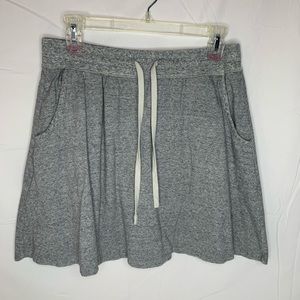 Uniqlo skater mini skirt cotton/spandex L adjustable waist